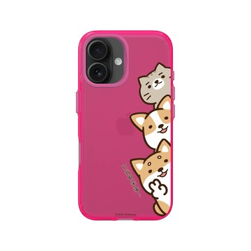 iPhone 16 Clear 粉漾桃 - 柴語錄 Shiba Says - 打我啊笨蛋~