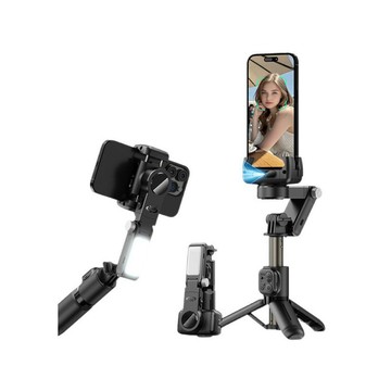 自拍桿 QinD Q19 全自動跟拍雲台/自拍桿(單軸 + AI人臉追蹤) + Gimbal AI 藍牙控制器 可站立 全身 全景 直播 【愛瘋潮】