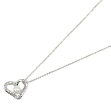 MIKIMOTO 御木本 Akoya 珍珠 18K白金 心形吊墜項鍊 【二手名牌BRAND OFF】