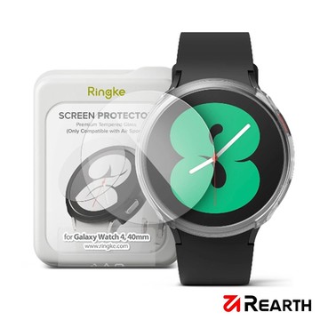 Rearth 三星 Galaxy Watch 4/5/6 (40mm) 玻璃螢幕保護貼(4片裝)