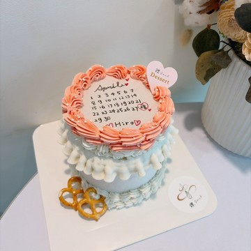 古典樣式燃燒蛋糕 客製化 燃燒蛋糕 生日 慶生 紀念日 可宅配