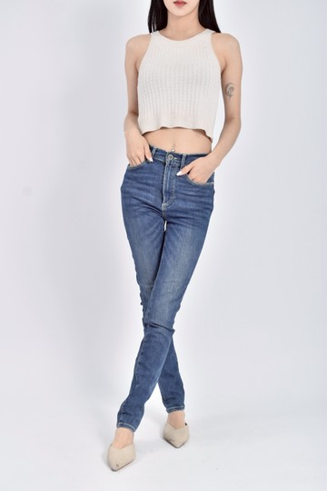 (S) shaping運動藍色長褲