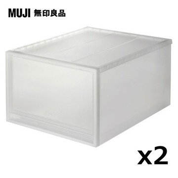 【MUJI 無印良品】PP櫥箱/深/2入