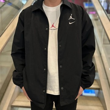 S.G NIKE AS M J MVP STMT JKT HF9354-010 男 喬丹 翻領 黑色 休閒外套