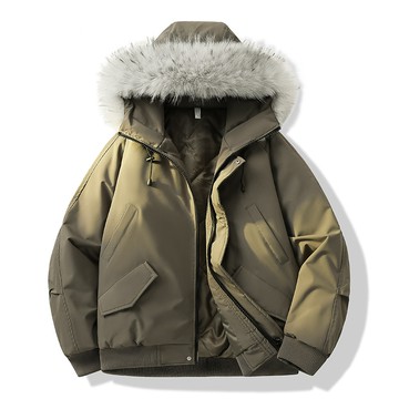 【臺北出貨+免運】ONE牌同工廠 可拆卸大毛領 連帽棉衣 情侶外套 防風保暖 保暖鎖溫 休閑外套 保暖棉衣 不易起球變形