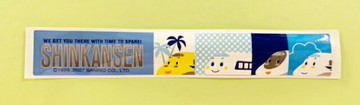 【震撼精品百貨】Shin Kan Sen 新幹線 三麗鷗新幹線貼紙-長條#26680 震撼日式精品百貨