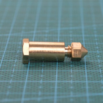 究其科技 3D打印機DIY配件 0.4mm噴嘴+喉管套件 黃銅 NZ40L