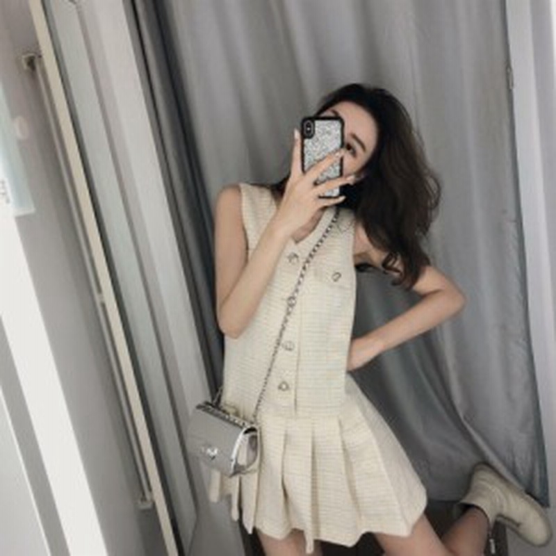 ミニワンピース 韓国 ミニワンピース セクシー ミニワンピース レディース ノースリーブ ワンピース ノースリーブ レディース プリーツ 通販 Lineポイント最大1 0 Get Lineショッピング