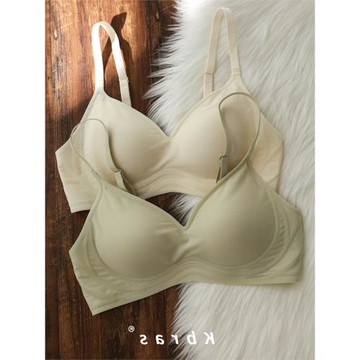 日本無痕無鋼圈內衣女聚攏大胸顯小胸3D軟支撐睡眠文胸罩薄款夏季