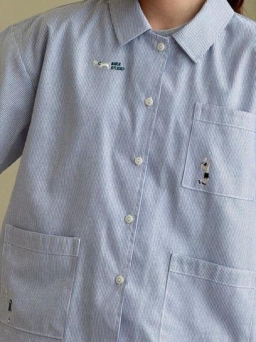 刺绣衬衫 (Embroidery Shirt) : 黑色条纹 (Stripe) : 斑点狗