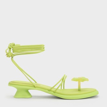 蝴蝶夾腳綁帶涼鞋