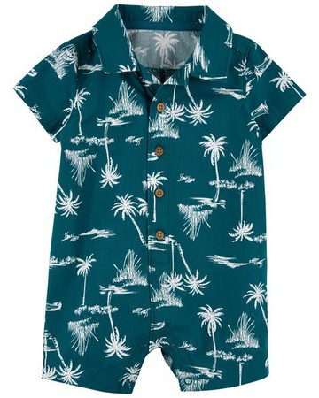 Baby Palm Tree Cotton Romper