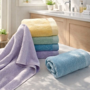 雲御織 MIT台灣製  蓬鬆透氣 弱捻紗 棉花糖 浴巾 - 微酸綠