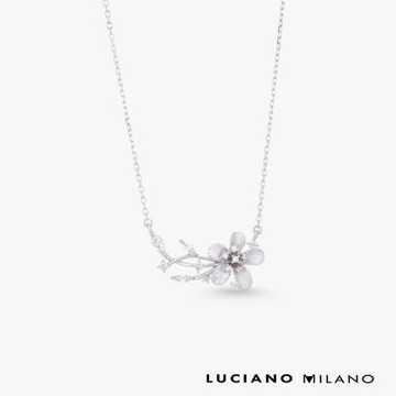 LUCIANO MILANO 花語森林 純銀項鍊(白K色)
