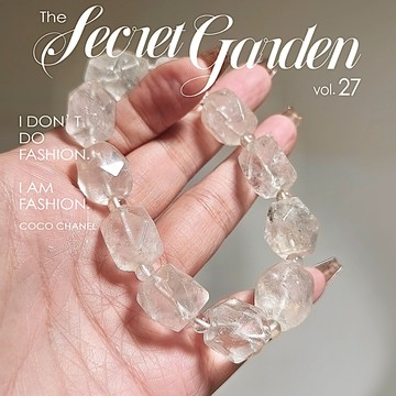 ⭕白幽靈⭕白幽靈鑽切隨型 水晶手串 白幽靈 雪花幽靈同礦 白水晶 純天然無優化 水晶手練 臍輪 手珠 淨化防輻 水晶手珠