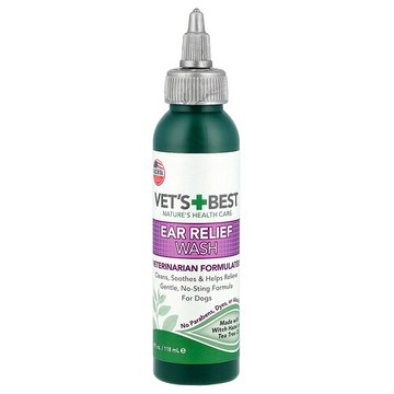 Vet's Best, 耳部舒緩液，狗狗專用，4 液量盎司（118 毫升）