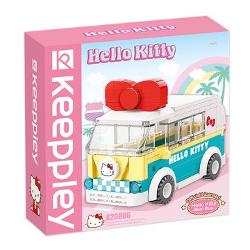 【震撼精品百貨】Hello Kitty 凱蒂貓-日本三麗鷗SANRIO Qman啟蒙積木 Hello Kitty 迷你巴士*46751 震撼日式精品百貨