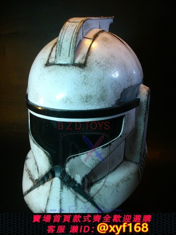 {保固一年 可打統編}星球大戰1:1比例真人可帶 暴風兵 頭盔 孩之寶 復制人克隆兵 白兵