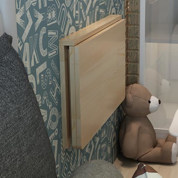 雙支撐連壁桌掛墻桌靠墻折疊桌實木壁掛桌電腦桌餐桌書桌墻壁桌子【開春特惠】