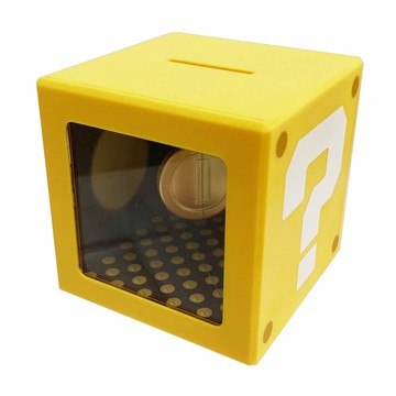 【Nintendo 任天堂】12月中 新品 超級瑪利歐 藝術銀行 [金幣] 存錢筒