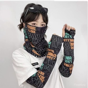 🔥48h臺出+99免運✨【全臉】騎行開車釣魚麵罩男女全臉防護臉罩薄款護頸脖套冰絲圍脖時尚