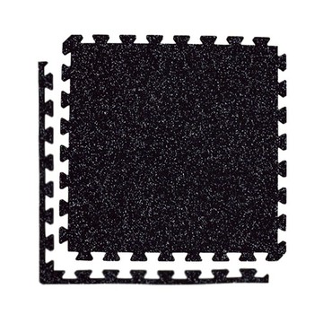 EVA橡膠運動專用地墊52x52x0.6cm 黑底白點