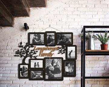 個性化父親節相框拼貼家譜相框畫廊