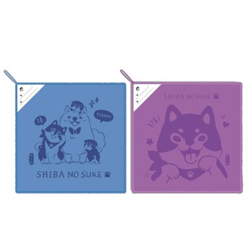 柴之助 可掛式擦拭布-藍/紫