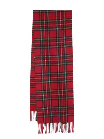 Polo Ralph Lauren - Polo Pony-embroidered tartan check-print scarf - men - Recycled Cashmere/Cashmere - One Size