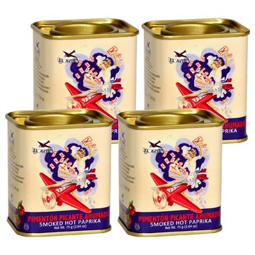 EL AVION 香料航家 天然煙燻辣味紅椒粉 復刻限量版  75g  4罐