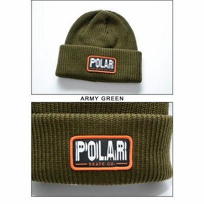 Polar Skate ウールビーニー POLAR SKATE CO. JHON BEANIE BLACK【 ポーラー ジョン ビーニー