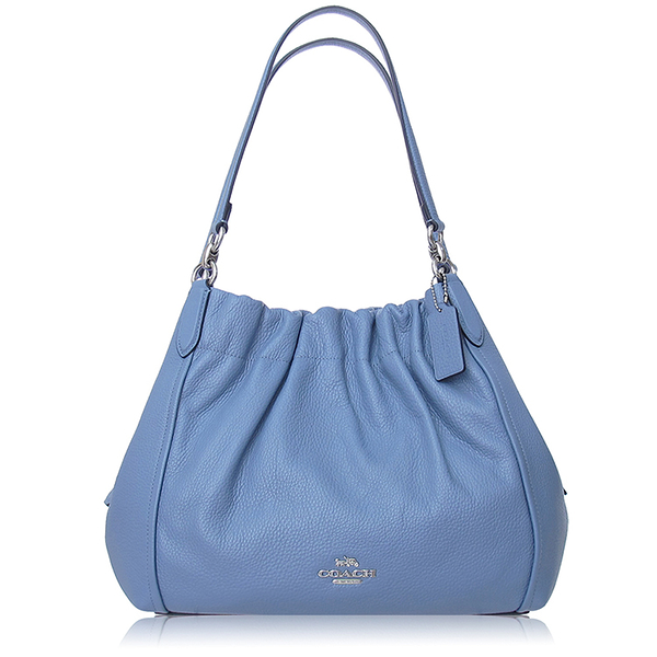 COACH 抓皺 鵝卵石皮革 / MAYA 肩背包_藍紫色 C1454-VPW 【亞新國際精品】