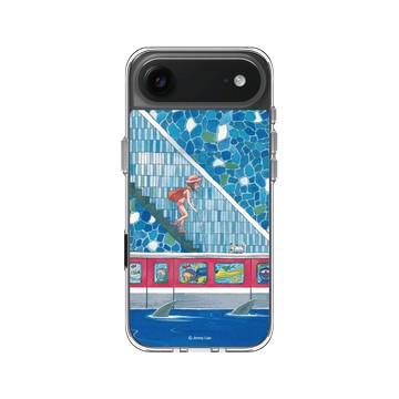 iPhone Air Clear Case（相機按鈕） 透明 - 幾米 Jimmy Liao - 地下鐵-藍色車站