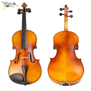 免運 現貨速發通靈小提琴 初學者 手工  磨白邊練習小提琴