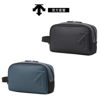 【DESCENTE】GOLF 迪桑特 男士 高爾夫球包 手拿包 (黑色/深藍色)