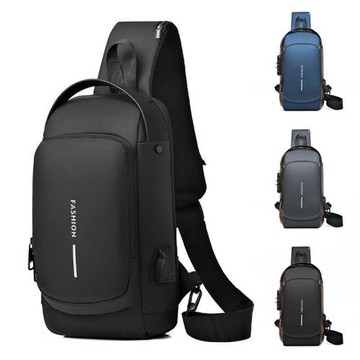 潮男包立體硬殼胸包男士騎行機車斜挎后背包運動風防水旅行小背包