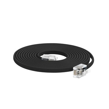 Neon 台灣霓虹 無氧銅線 4芯電話扁平線 20米 28AWG RJ11 6P4C  UL20251