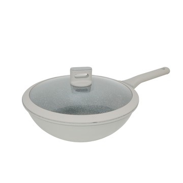 SILWA 阿爾卑斯灰岩不沾炒鍋28cm (含蓋)