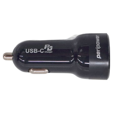 peripower 急速60W雙USB-C PD車充 支援12-24V輸入  PS-U19  黑色
