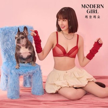 瑪登瑪朵 Magic Secrets 幸運魔法HI-Ｑ棉內衣 B-E罩杯(暮霞紅)