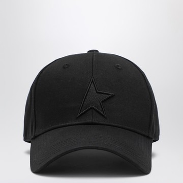 Black baseball cap with star