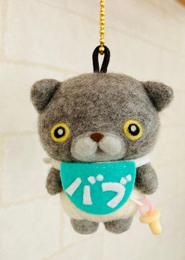 小貓吉祥物，附透明迷你袋