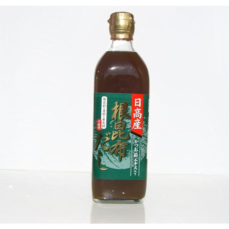 根昆布だし 500ml 6本セット 北海道日高産根昆布使用 函館製造 (500ml×6本) こんぶだし