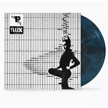 【藍黑水波紋彩膠 】Poppy Flux 歐版 限量 黑膠唱片LP