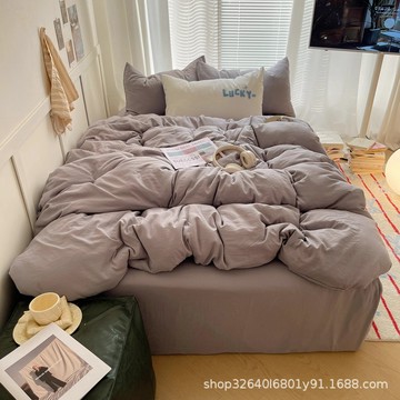 新款四件套 全棉純棉床包組 被套 床上用品 單人 學生 宿舍 被罩 三件套 床單
