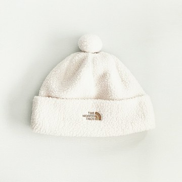 美國百分百【全新真品】THE NORTH FACE 帽子 刷毛 保暖 TNF 毛帽 LOGO 白色 CY55