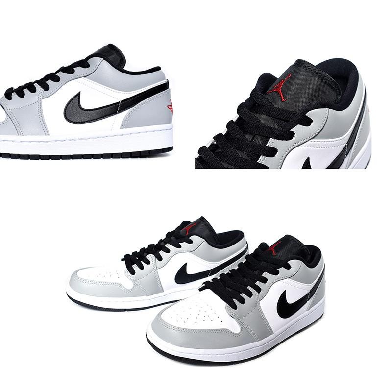 NIKE AIR JORDAN 1 LOW LIGHT SMOKE GREY ナイキ エア ジョーダン 1 ロー スニーカー ( ライト スモークグレー 灰色 メンズ 553558-030 ) | LINEショッピング