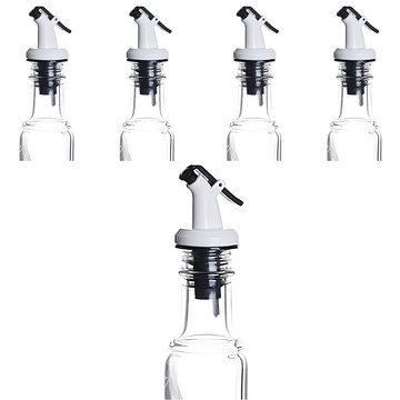 矽膠J型倒酒器瓶塞 白色+黑色 5入  白色 黑色  5個