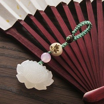 雪蓮鑰匙鏈掛件創意汽車鑰匙扣男女士鎖匙鑰匙圈環手工編織繩