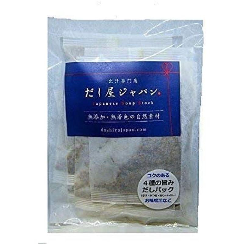 だし屋ジャパン 無添加 味噌汁のお出汁 ４種の旨み だしパック 国産 (10g×30個) さば かつお あじ いわし